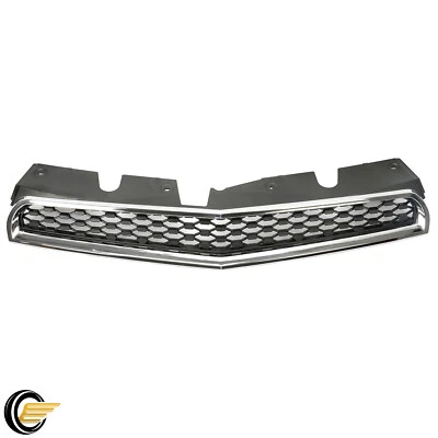 Para 2010-2015 Chevrolet Equinox grade dianteira superior carcaça cromada com inserção preta - Imagem 1 de 4