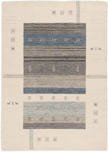 Handgewebter Orientteppich 94 1/2x66 7/8 Zoll - Modern, Wolle, Carpet, Rug, Beige - Bild 1 von 12