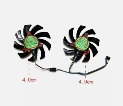 Replacement 4Pin TD24 85mm PowerColor RX 5600 5700 6500 6600 XT 6700 Fighter Fan - Image 1 of 4