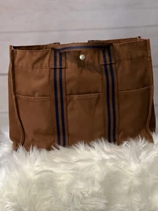 SOLD FB Hermès Fourre-Tout MM in Cotton Canvas, Brown, Quiet Luxury - Picture 1 of 11