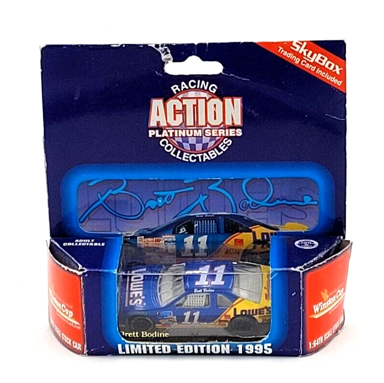 Ford Thunderbird 1995 Brett Bodine #11 Lowe's acción Nascar diecast escala 1:64 Foto 1 de 4