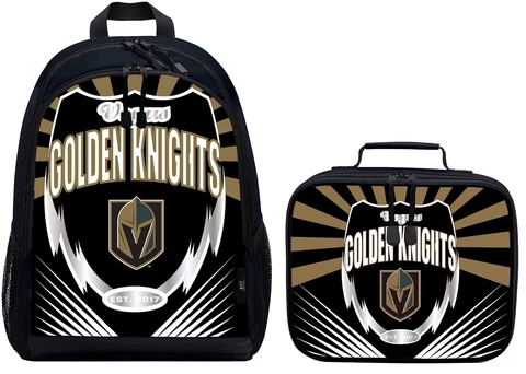Northwest NHL Vegas Golden Knights Lightning Backpack (Backpack & Lunch Bag) Cover