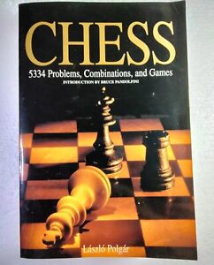 Chess: 5334 Problems, Combinations, and Games Paperback Polgar GOOD
