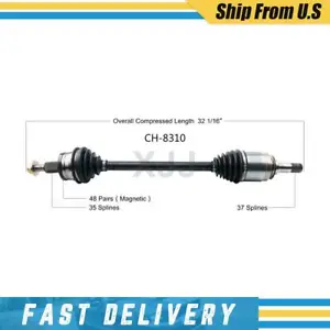Rear Left Driver Side CV Axle Joint Shaft For 2015 2016 Dodge Challenger - Picture 1 of 2