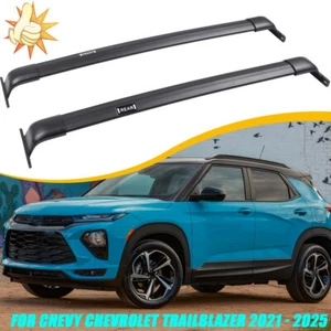Upgrate Black Cross Bars For Chevy Chevrolet Trailblazer 2021 - 2026 Roof Rack - Picture 1 of 17
