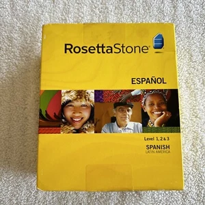Rosetta Stone Complete Spanish Latin America Version 3 Level 1, 2 & 3 - Picture 1 of 5