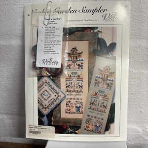 The Victorian Sampler NOAH’S GARDEN SAMPLER Cross Stitch Pattern & Acc. Pack - Picture 1 of 6