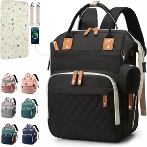 SHITIESHOU Diaper Bag Backpack Baby Bag, Baby Girl Boy Diaper Bag for Dad Mom... - Picture 1 of 17
