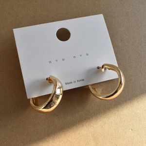 18K Gold Plated Chunky Hoop Earrings for Women,Gold Hoop Earrings,Jewelry Gifts - Picture 1 of 5