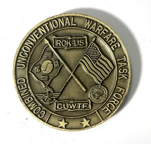 Combined Unconventional Warfare Task Force CUWTF ROK SEAL Tier 1 Challenge Coin - Picture 1 of 2