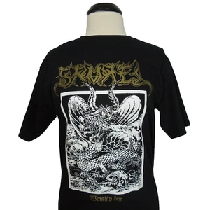 SAMAEL Worship Him M MEDIUM T-Shirt Black Mens Band Logo - Picture 1 of 6