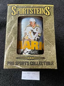 Mario Lemieux Pittsburgh Penguins NHL Ceramic Beer Mug Stein with BOX INV # 402 - Picture 1 of 9
