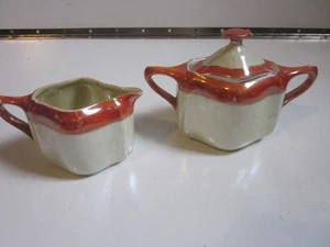 Vintage Oremont Bavaria Germany Porzellan Zuckerdose Milchkännchen Set #25 Glanzware - Bild 1 von 6