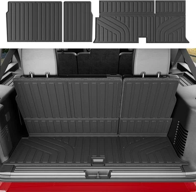 7-Seat Floor Mat Cargo Mat Trunk Liner For 2003-2017 Ford Expedition Navigator - Image 1 of 4