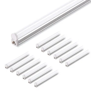 (Pack of 12 LED T5 Shop Light, 4FT, 2200lm, 6500K (Super Bright White), 20W, ... - Picture 1 of 9