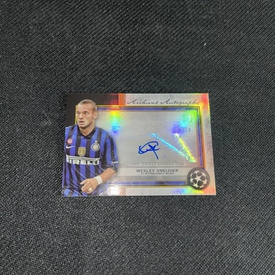 2020-2021 Topps Merlin Museum Wesley Sneijder Auto 18/50 Archival Autographs - Image 1 of 4