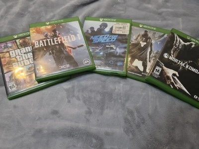 Lot Of 5 Xbox One Video Games Grand Theft Auto v Destiny Mortal Kombat + - Image 1 of 4