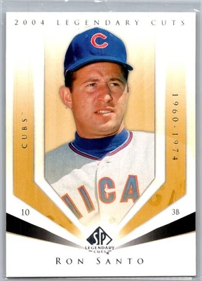 2004 SP Legendary Cuts #104 Ron Santo Chicago Cubs - Image 1 of 2