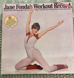 JANE FONDA’S Workout Record 2xLP Vinyl Columbia CX2 39287 New & Improved VG+ - Picture 1 of 7