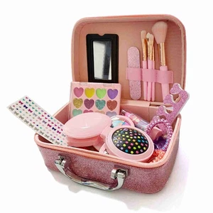 Girls Makeup Kits For Kids Children's Makeup Sets Girls Princess Make Up Box - Picture 1 of 8