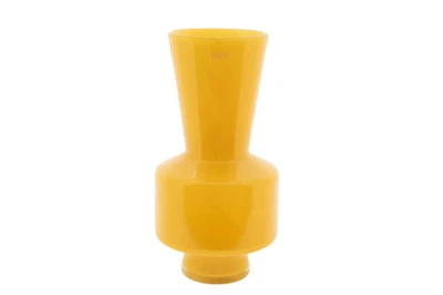 Dutz Vase SHANI, Farbe Ochre gelb, H 40 cm D 20 cm, Dickes Glas, mundgeblasen - Bild 1 von 2