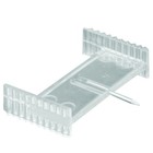 Prime-Line L 5916 Window Grid Retainer, Clear Plastic (6 Pack) 1 in., Silver