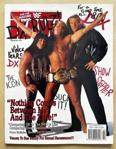 WWF Raw Magazine Feb 1998 Shawn Michaels Poster Included Chyna WWE HHH DX VGC - Picture 1 of 3