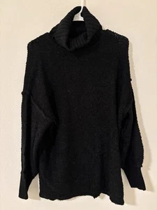 Pink Lily Women’s Black Turtleneck Sweater, Size XS, Used - Picture 1 of 3