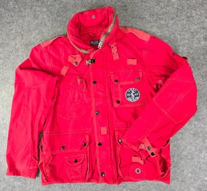 🧥 Polo Ralph Lauren USRL Naval Station Military Utility Jacket Red L 🧥 Rugged - Picture 1 of 20