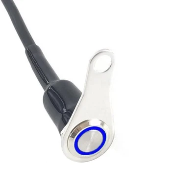Interruptor de luz LED para moto ATV Soporte de acero inoxidable Botón momentáneo de montaje Foto 1 de 4