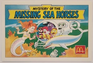 1993 McDonald's "Mystery of the Missing Sea Horses" Activity Book, Brand New - Picture 1 of 3