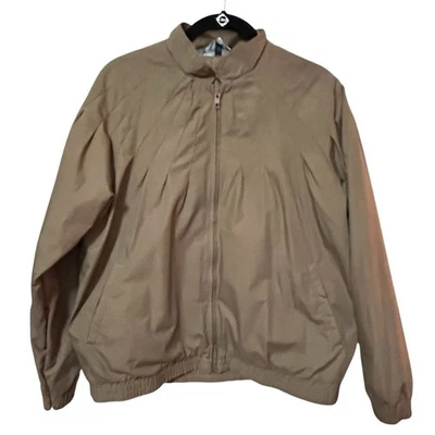CHAQUETA BOMBER VINTAGE AÑOS 80 PACIFIC TRAIL MARRÓN PLISADA CUADRADA HOMBRE MUJER UNISEX Foto 1 de 4