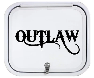 BLUEGRASS DECALS Outlaw Decal Sticker for Truck Window Nation Camper Trailer Vinyl D1045