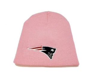 NEW ENGLAND PATS BEANIE HAT GO PATRIOTS PINK - Picture 1 of 1