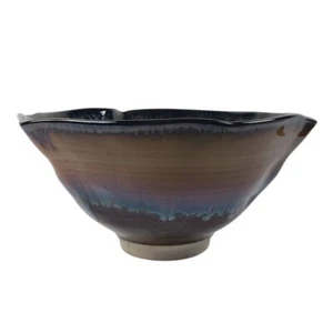 Vintage Bill Campbell Studio Keramik Schale Tropfglasur Mid Century Modern signiert - Bild 1 von 10