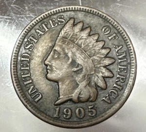 1905 Indian Head Cent - VF/XF - Picture 1 of 2