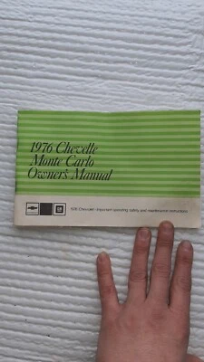 1975 - 1977 年马里布经典车主手册 El Camino Chevelle 1976 — 第 1/4 张图片