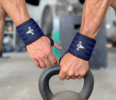Wrist Wraps Weight Power Lifting Gym Fitness Training Support Bandages CrossFit - Image 1 of 4