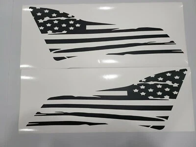 Calcomanías de ventana lateral trasera bandera americana envejecida para GMC Terrain 2018-2024 Foto 1 de 4