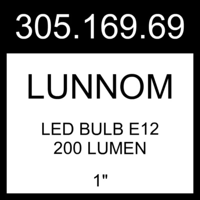 IKEA LUNNOM LED Bulb E12 200 Lumen  305.169.69 - Image 1 of 4