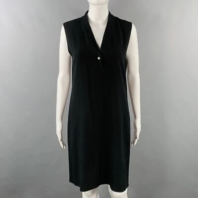 Vestido justo LANVIN tamanho 4 preto mistura de acetato - Imagem 1 de 4