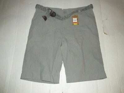 Ditch Plains Vintage Look Striped Shorts With Braided Belt Sz 38 Summer Man Men - Image 1 of 4
