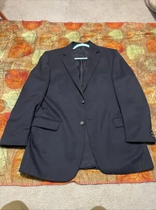 Stuart Hughes Blazer Mens black Wool Sport Coat Suit Jacket Vintage Navy - Picture 1 of 9