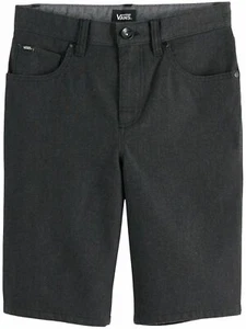 Boys Vans Off The Wall Black Stretchy Twill Shorts 8 - Picture 1 of 2