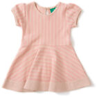 Little Green Radicals Bio Cloud rosa Streifen für immer Kleid Alter 6 - 9
