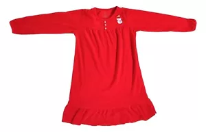 Girls Medium M Carters Snowman Christmas Long Sleeve Pajama Dress PJ Nightgown - Picture 1 of 3