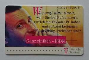 Telefonkarte Telefonwertkarte Sammelkarte 50 DM Telekom ISDN Telefon Fax PC - Bild 1 von 2