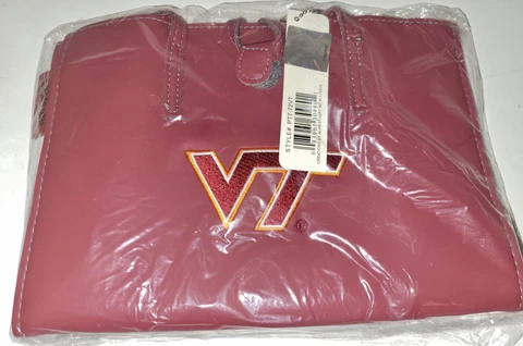 Alan Stuart Virginia Tech Purse #PTT-72VT - 9.5" Wide - New Cover