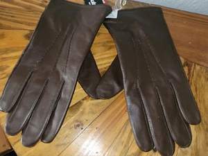 THINSULATE 3M 40 Gram Mens XL Dark Brown Sheep Leather Gloves NEW - Picture 1 of 6