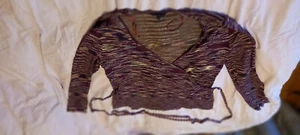 Jasper Conran, wrap top, purple tones, size 16 (14) - Picture 1 of 3